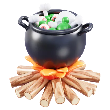 Cauldron Pot  3D Icon