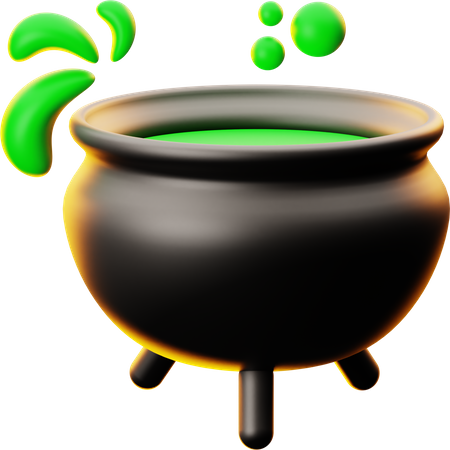 Cauldron Pot  3D Icon