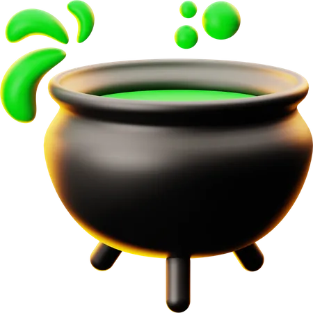 Cauldron Pot  3D Icon