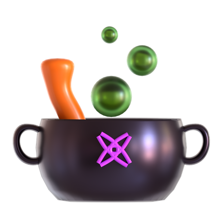 Cauldron Pot  3D Icon