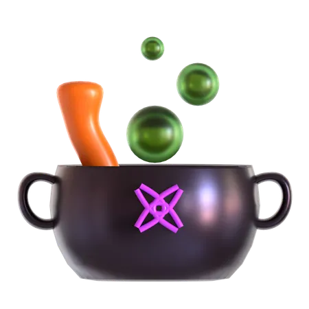 Cauldron Pot  3D Icon