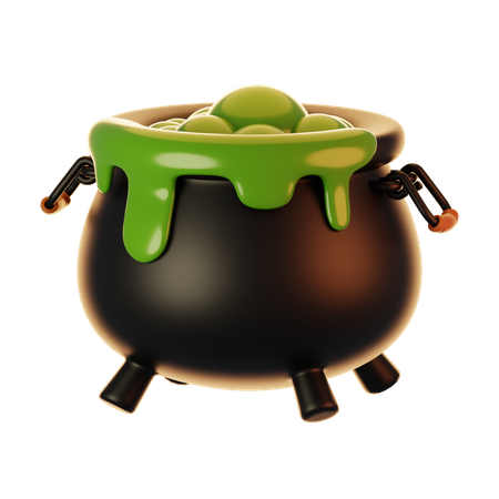 Cauldron pot  3D Icon