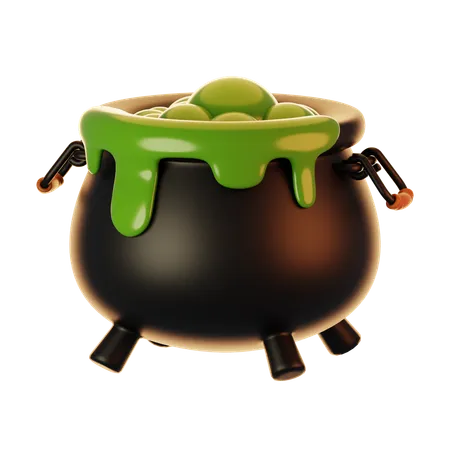 Cauldron pot  3D Icon