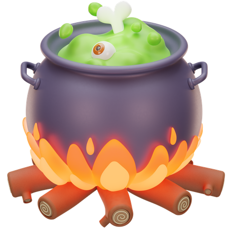 Cauldron Pot  3D Icon