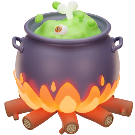 Cauldron Pot  3D Icon