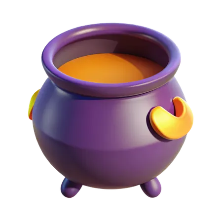 Cauldron Pot  3D Icon