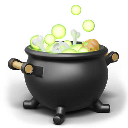 Cauldron Pot  3D Icon