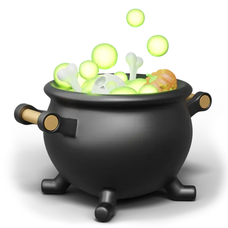 Cauldron Pot  3D Icon