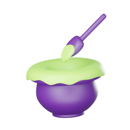 Cauldron Pot  3D Icon