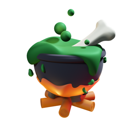 Cauldron Pot  3D Icon