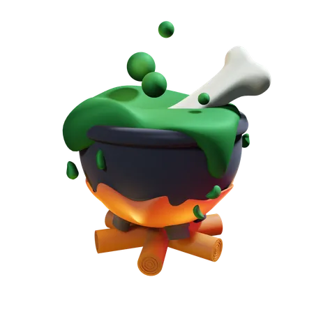 Cauldron Pot  3D Icon