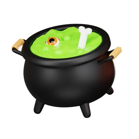 Cauldron Pot  3D Icon