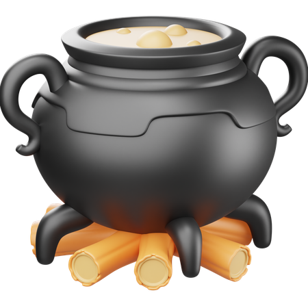 Cauldron Pot  3D Icon