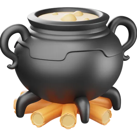 Cauldron Pot  3D Icon