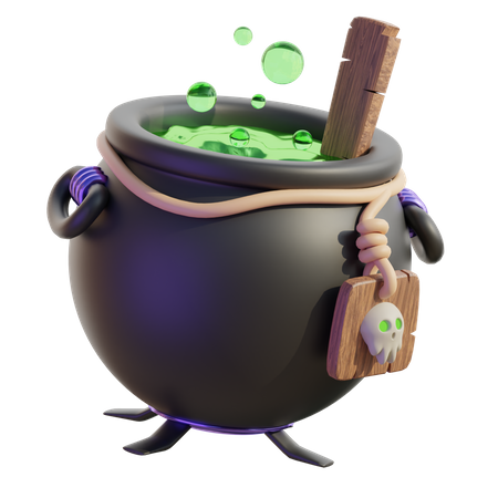 Cauldron Pot  3D Icon