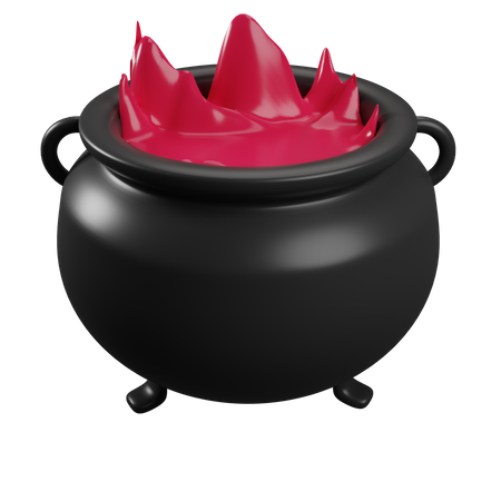 Cauldron Pot  3D Illustration