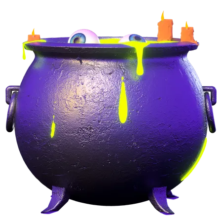 Cauldron Pot  3D Illustration