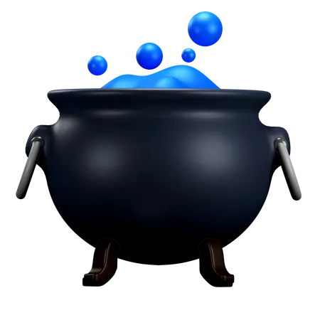 Cauldron Pot  3D Illustration