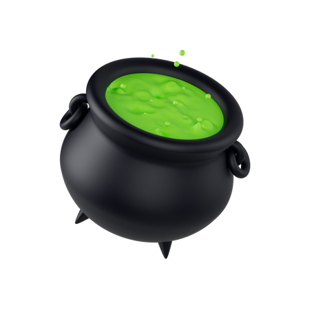 Cauldron Pot 3D Illustration