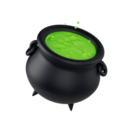 Cauldron Pot 3D Illustration