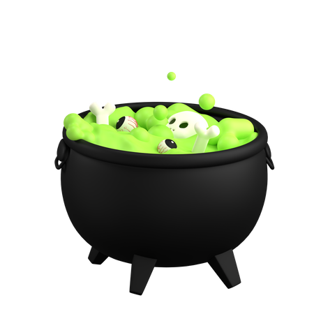 Cauldron Pot 3D Icon