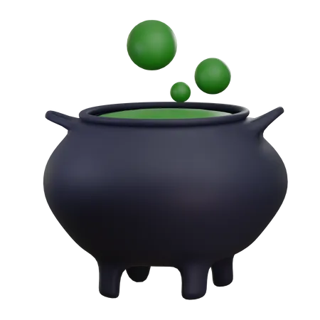 Discover The Perfect Cauldron Pot 3 D Icon For All Your Spooky Design Needs This Halloween Season 3D Icon