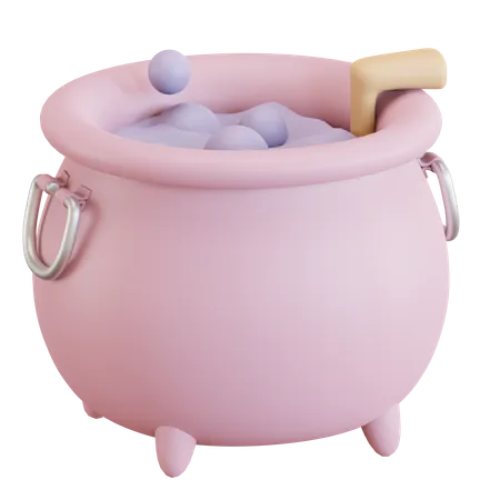 3 D Cauldron Pot Illustration 3D Icon