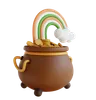 Cauldron With Rainbow