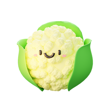 Cauliflower  3D Icon