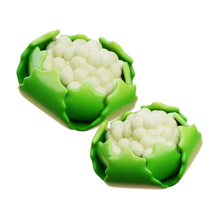 Cauliflower  3D Icon