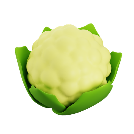 Cauliflower  3D Icon