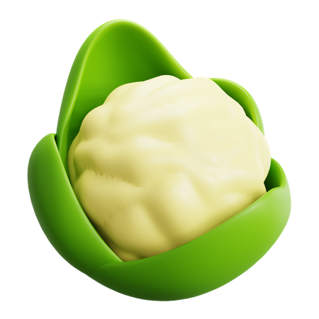 Cauliflower  3D Icon