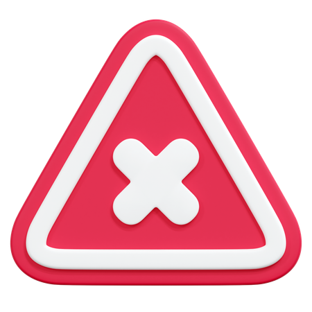 Caution  3D Icon