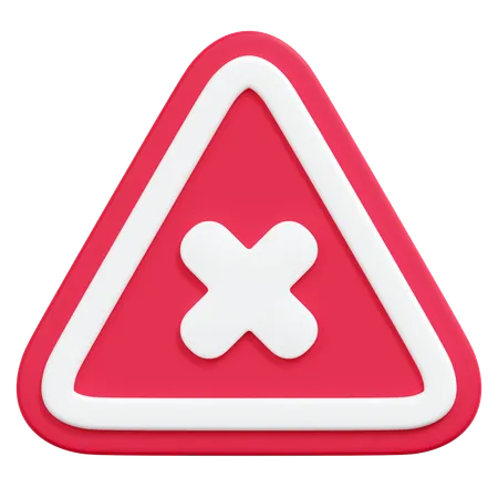 Caution  3D Icon