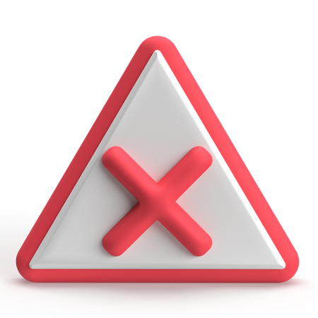 Caution  3D Icon