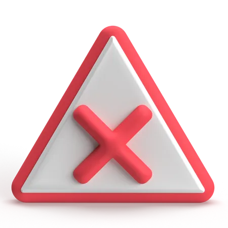 Caution  3D Icon