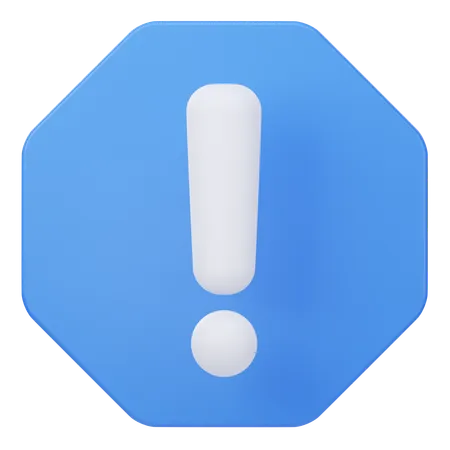 Caution  3D Icon