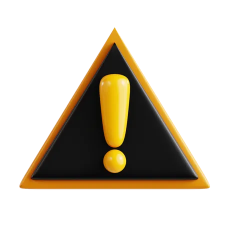 Caution  3D Icon