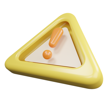 Caution  3D Icon