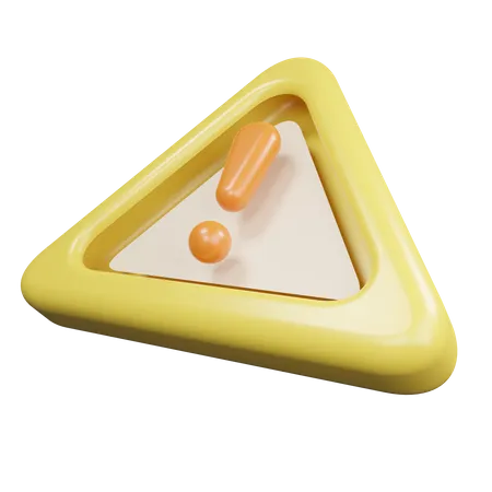 Caution  3D Icon