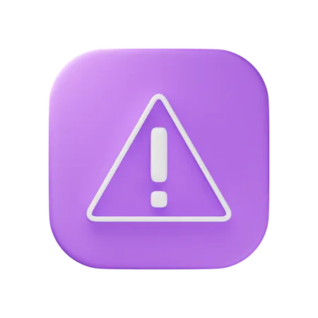 Caution  3D Icon