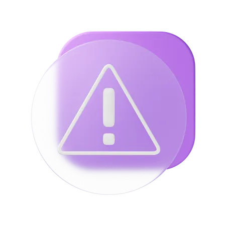 Caution  3D Icon