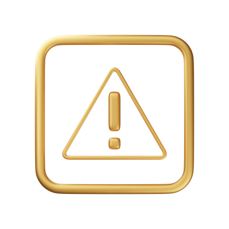 Caution  3D Icon