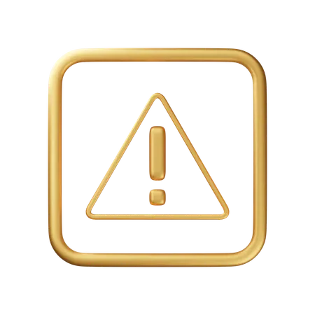 Caution  3D Icon
