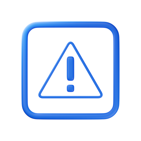 Caution  3D Icon