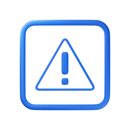 Caution  3D Icon