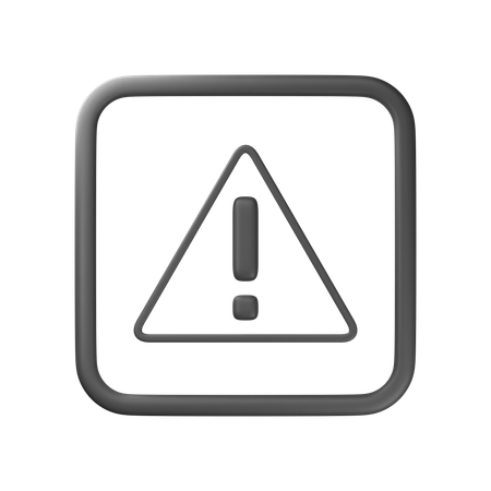 Caution  3D Icon