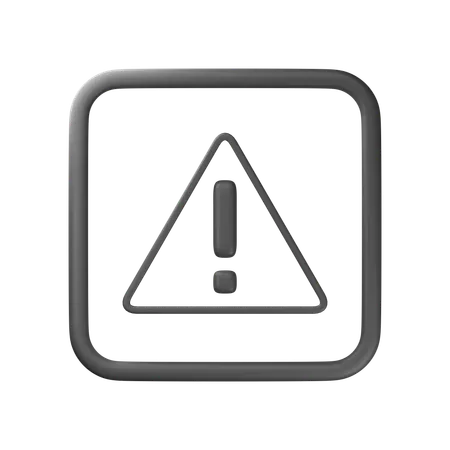 Caution  3D Icon
