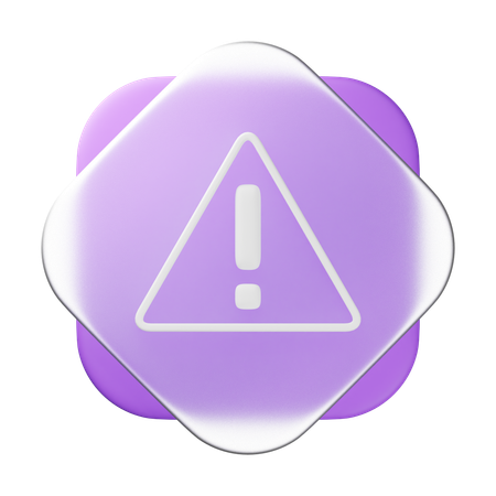 Caution  3D Icon