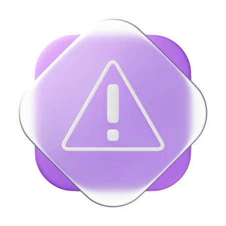 Caution  3D Icon